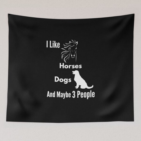 Item preview, I Like Horses Doges And Maybe 3 People  designed and sold by Simo0455.