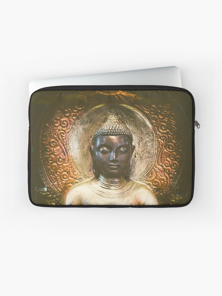 Thumbnail 1 of 2, Laptop Sleeve, Buddha for spiritual inspiration designed and sold by wildfaun.