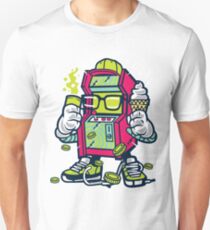 Arcade Gamer Geek Cartoon Character Unisex T-Shirt
