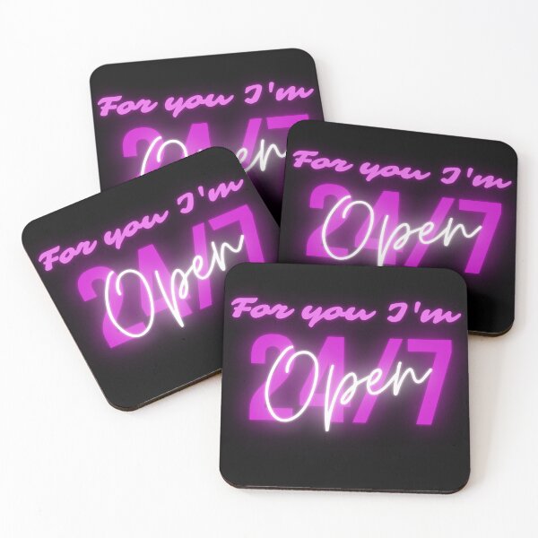 Item preview, I'm Open 24/7 | Funny Love Quote | Neon Sign Twentyfour Seven | Gift for Boyfriend / Girlfriend designed and sold by LillBramz.
