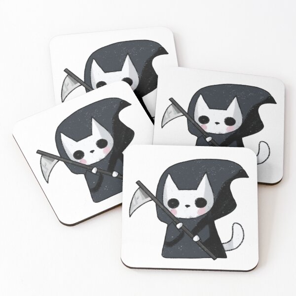 Item preview, Grim reaper cat drawing  designed and sold by Mayarart.