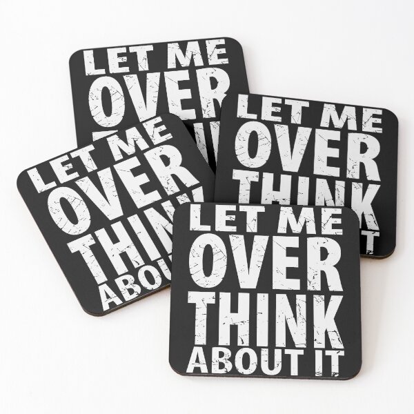 Item preview, Let Me Overthink About It Introvert Funny Quote designed and sold by TravelScientist.