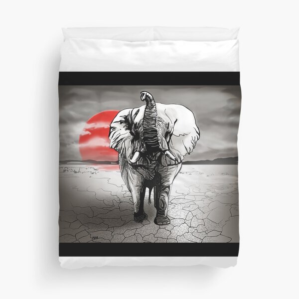 Elephant terre Housse de couette