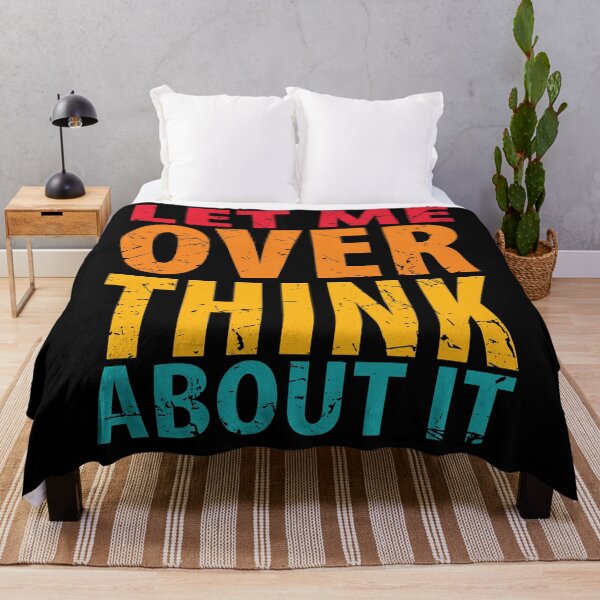 Item preview, Let Me Overthink About It Introvert Funny Quote designed and sold by TravelScientist.