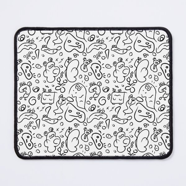 Item preview, Black doodle pattern 007b Simple monochrome hand drawn quick drawings with no background. designed and sold by DimHel2.