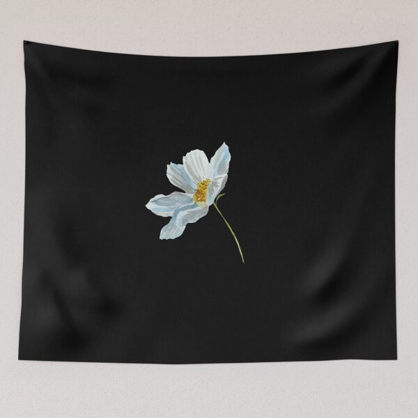 Item preview, Camomile daisy flower a cute watercolor sketch black designed and sold by Yana Mustafina | Boho Soulful Designs.