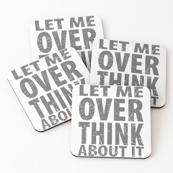 Item preview, Let Me Overthink About It Introvert Funny Quote designed and sold by TravelScientist.