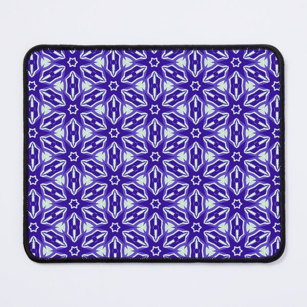 Item preview, Striking Blue Star Geometric Seamless Pattern Print designed and sold by protegra.