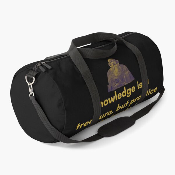 Item preview, Knowledge is a treasure, but practice is the key to it. | Sayings of Laozi | Motivational Quote designed and sold by Philosopherous.