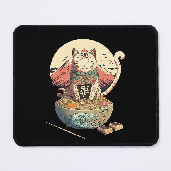Item preview, Ramen Lover Cat 7 designed and sold by TheSamuraiCat.