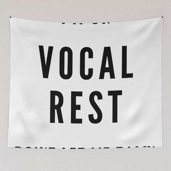Item preview, Vocal Rest | Singer Voice Health for Vocal Cords | Theather Kid Student | Gift for Singer | Black Text designed and sold by LillBramz.