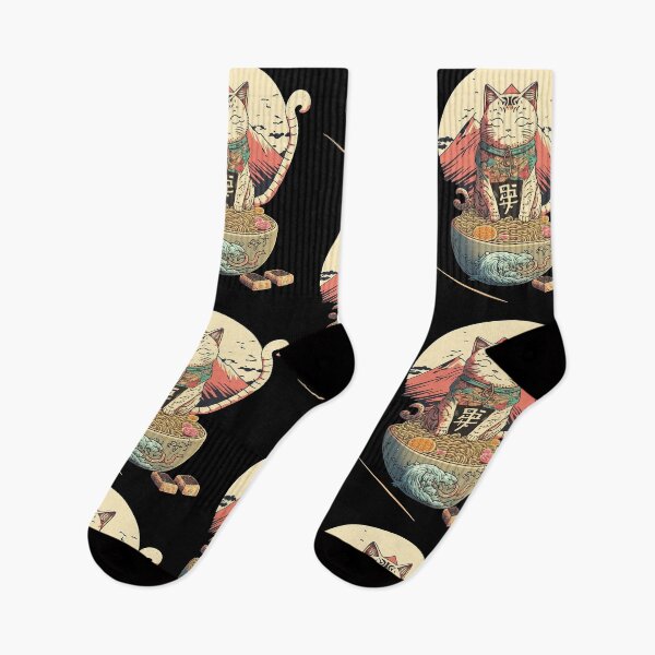 Item preview, Ramen Lover Cat 7 designed and sold by TheSamuraiCat.