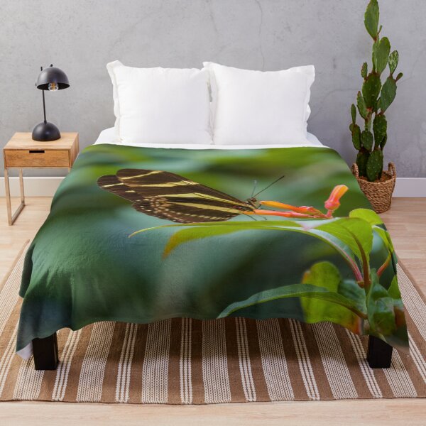 Item preview, Brown and Yellow Butterfly on Orange Flower designed and sold by SafariByMarisa.