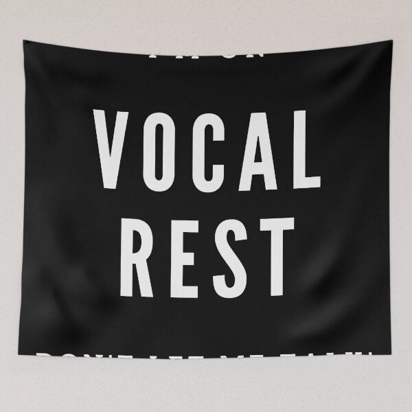 Item preview, Vocal Rest | Singer Voice Health | Theather Kid Student | Gift for Singer | White Text designed and sold by LillBramz.