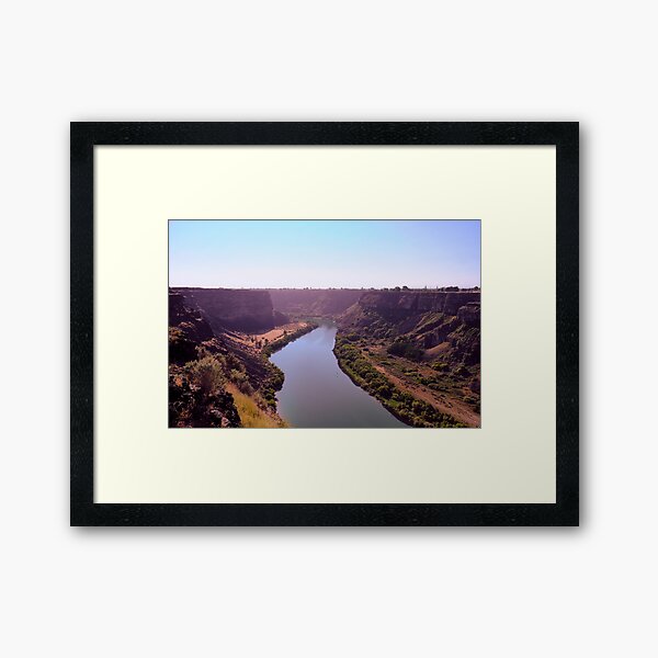 Snake River from I. B. Perrine Bridge Framed Art Print
