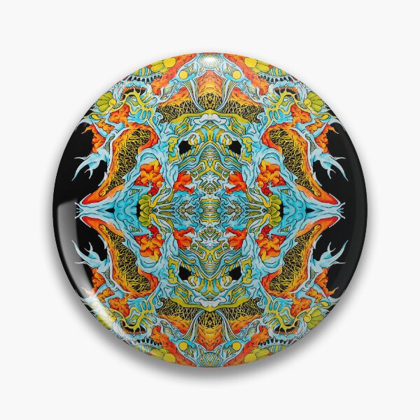 Item preview, Psychodelic abstract colorful design drawing symetry  designed and sold by BrudnaMasa.