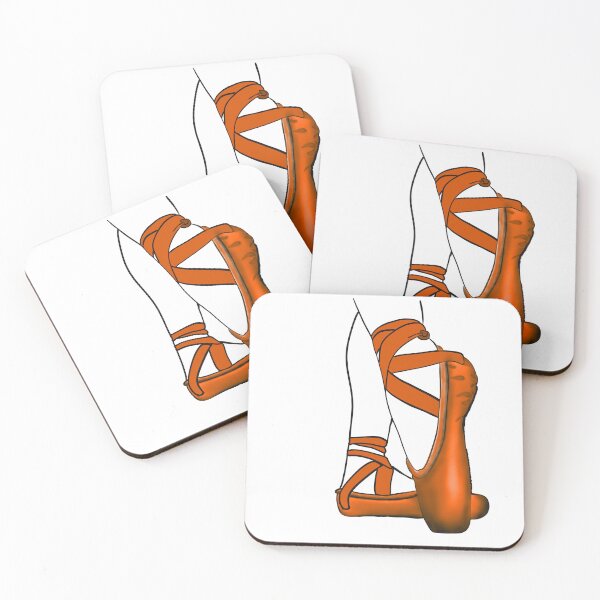 Item preview, Ballet Pointe Shoes (orange) designed and sold by Julia2Julia.