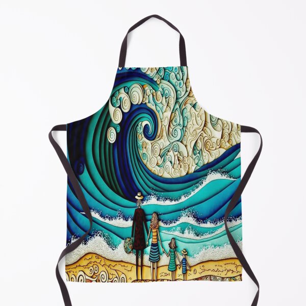 Item preview, Family At The Beach Painting designed and sold by Teetans.