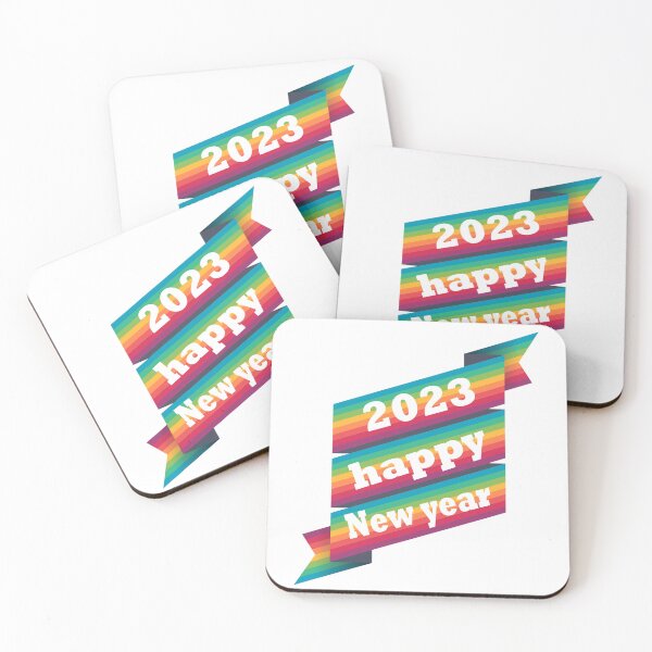 Artikelvorschau, Regenbogen frohes neues Jahr 2023 entworfen und verkauft von Soudesign99.