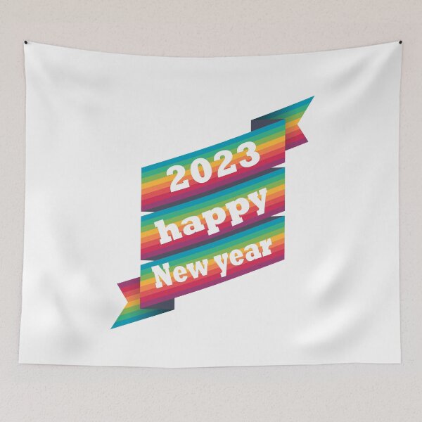 Item preview, Rainbow Happy New Year 2023 designed and sold by Soudesign99.