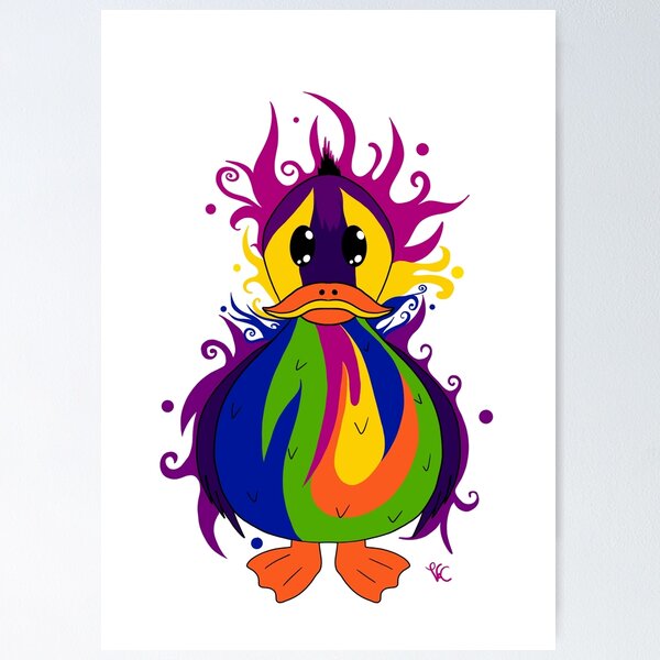 Item preview, Colorful duck designed and sold by Lupicora.