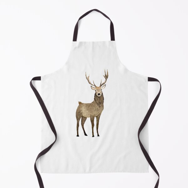 Item preview, Brown deer cure elegance a watercolor illustration designed and sold by Yana Mustafina | Boho Soulful Designs.