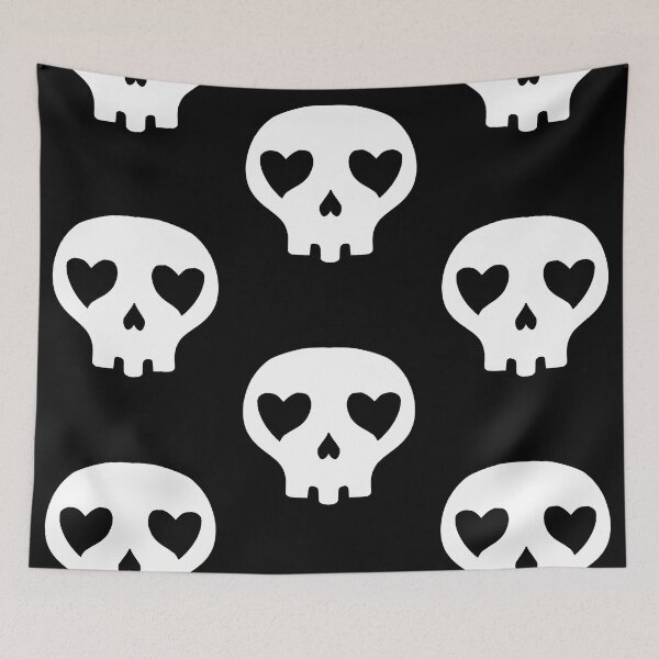 Item preview, Heart Skull Black designed and sold by Kerri  Leath.