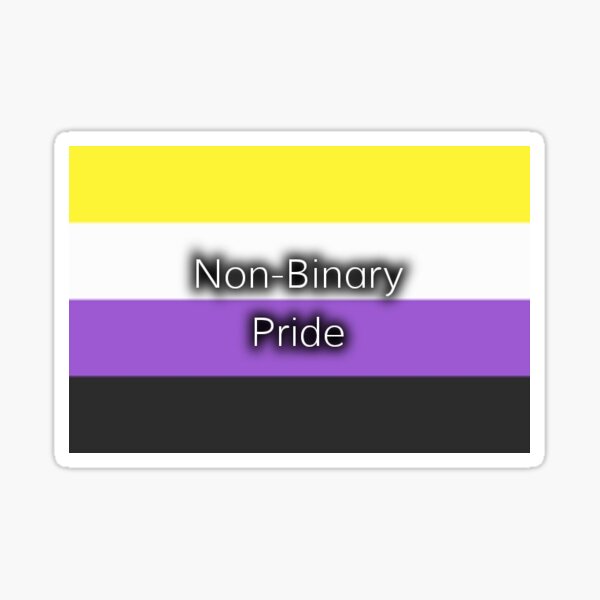 Non-Binary Pride Sticker