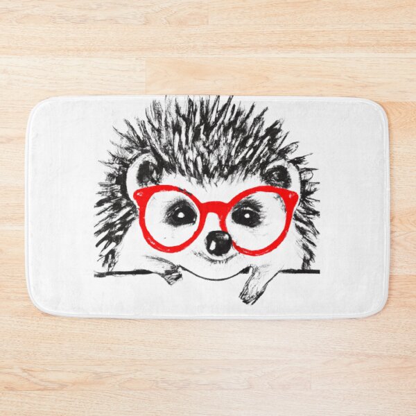 Item preview, Hedgehog with red glasses designed and sold by Leoclothesnow.