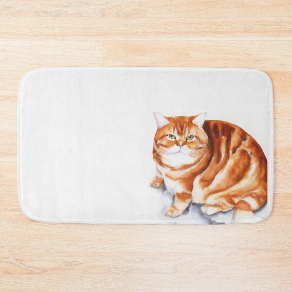 Item preview, Ginger Cat Watercolor Art designed and sold by InnaPo ⭐⭐⭐⭐⭐.