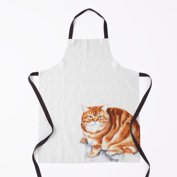 Item preview, Ginger Cat Watercolor Art designed and sold by InnaPo ⭐⭐⭐⭐⭐.