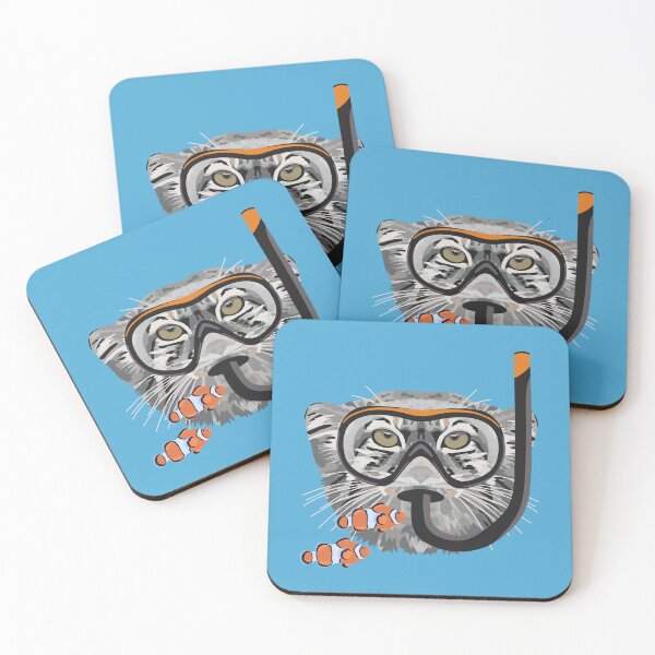 Item preview, Snorkeling Pallas Cat designed and sold by GeoCreate.