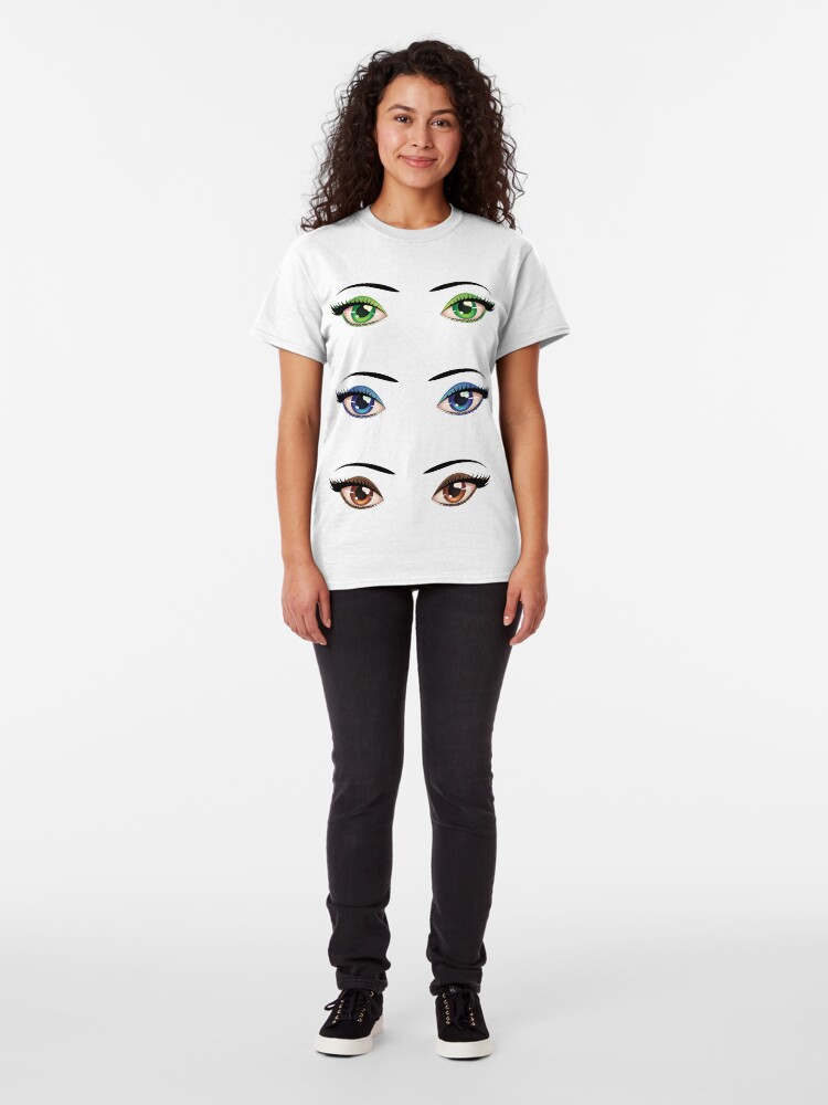 Alternate view of Cartoon female eyes 4 Classic T-Shirt