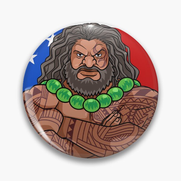 Item preview, Samoan Pride Polynesian Tribal Warrior Samoa Flag designed and sold by Nosek1ng.