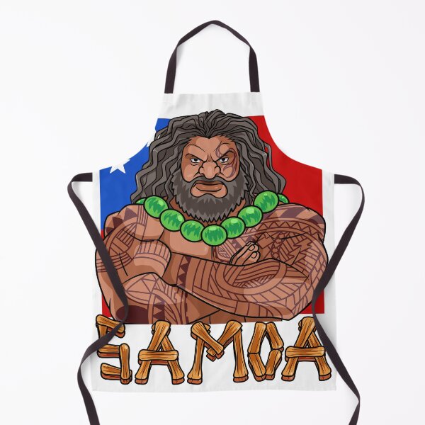 Item preview, Samoan Pride Polynesian Tribal Warrior Samoa Flag designed and sold by Nosek1ng.