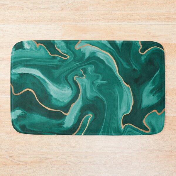 Item preview, Emerald Green and Gold Marble Effect designed and sold by HeySpiritAnimal.