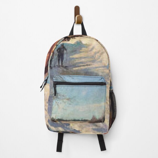 Item preview, Norwegian snow landscape with skiers and a sled designed and sold by Lacasadellora.