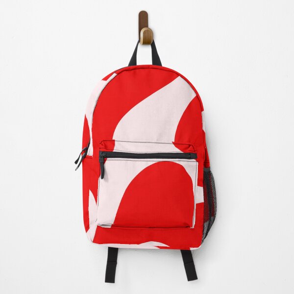 Item preview, Candy Red Minimal Curves Abstract Artwork designed and sold by patternsoup.