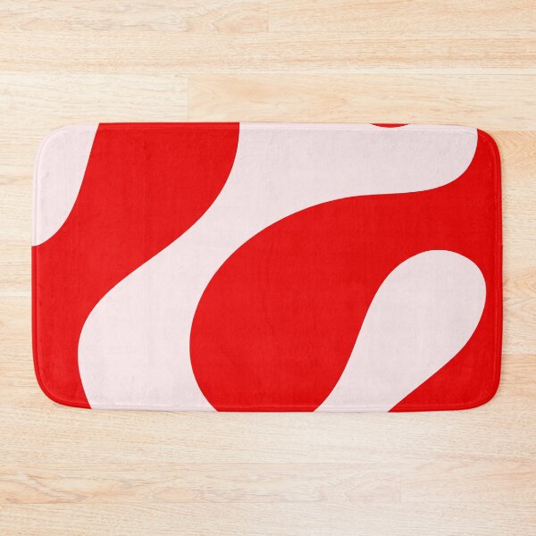 Item preview, Candy Red Minimal Curves Abstract Artwork  designed and sold by patternsoup.