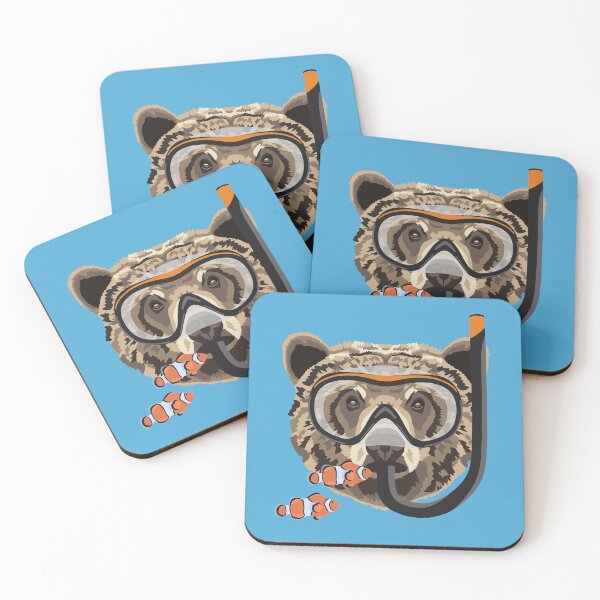 Item preview, Snorkeling Bear designed and sold by GeoCreate.