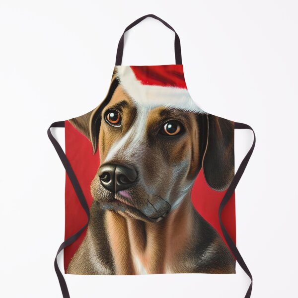 Item preview, Christmas Hanoverian Scenthound Wearing A Santa Hat designed and sold by ZenEverAI.