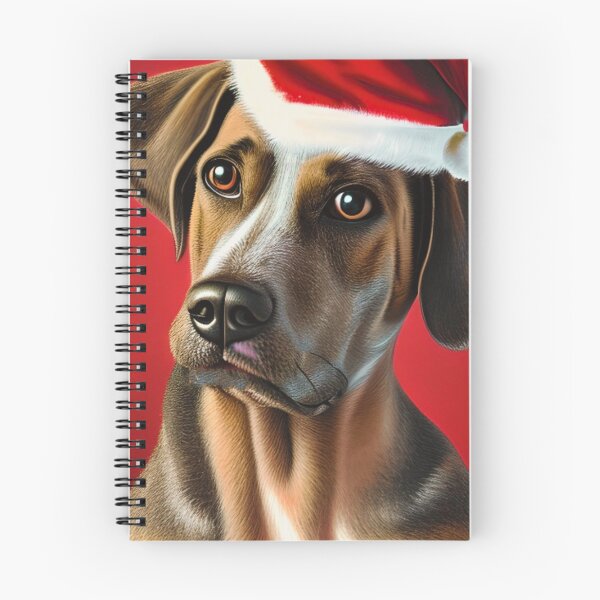 Item preview, Christmas Hanoverian Scenthound Wearing A Santa Hat designed and sold by ZenEverAI.