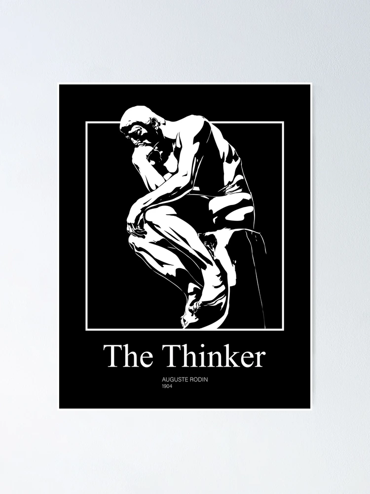 Poster for Sale avec l'œuvre « «Le Penseur» de Rodin Fine Art
