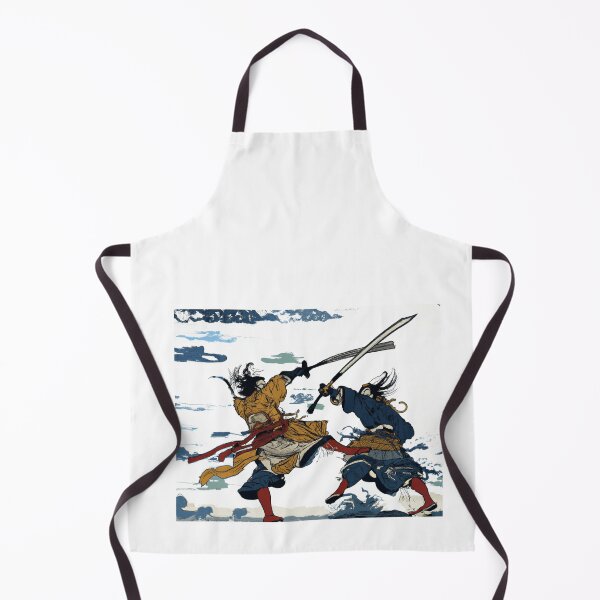 Item preview, Japanese warriors fighting painted in ukiyo-e style designed and sold by Savage-ts.