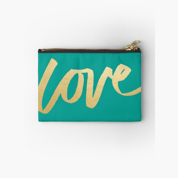 Item preview, Love Gold Turquoise Brush Type designed and sold by evannave.