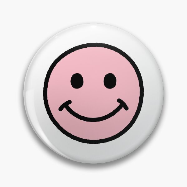 Item preview, SMILEY FACE (PINK W/BLACK OUTLINE) designed and sold by Top10Designs.