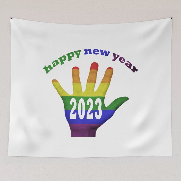 Item preview, Rainbow Happy New Year 2023 designed and sold by Soudesign99.