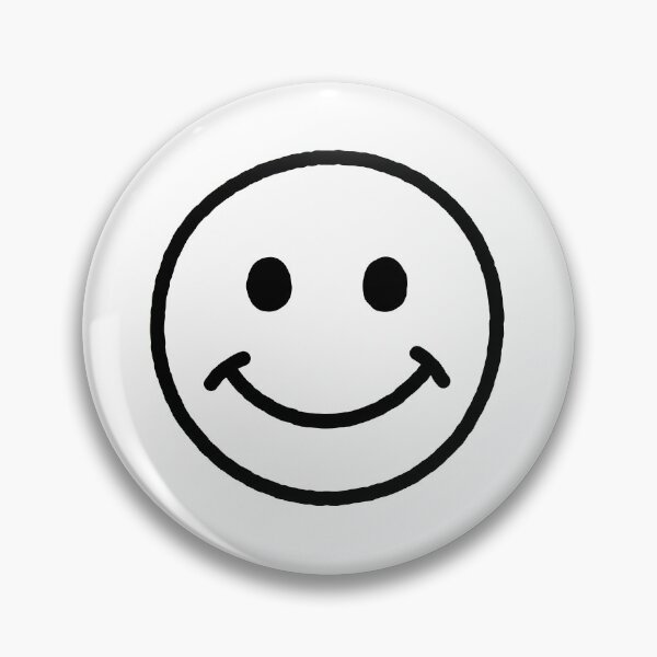 Item preview, SMILEY FACE (WHITE W/BLACK OUTLINE) designed and sold by Top10Designs.