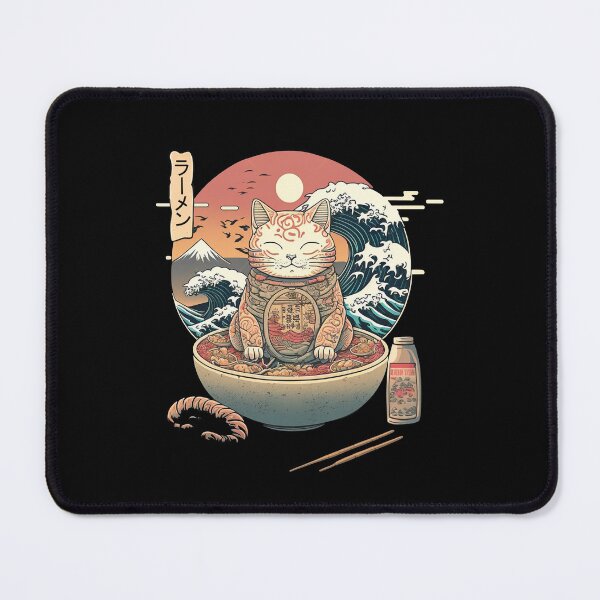 Item preview, Ramen Lover Cat 10 designed and sold by TheSamuraiCat.
