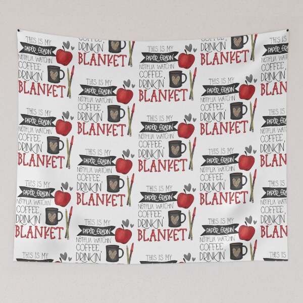 Item preview, Teacher’s Paper Gradin Blanket designed and sold by FortuneCookieTs.
